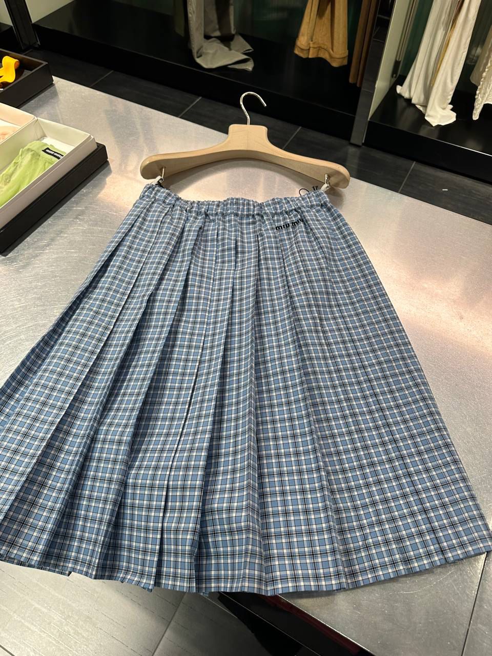 Plaid Pleated Skirt