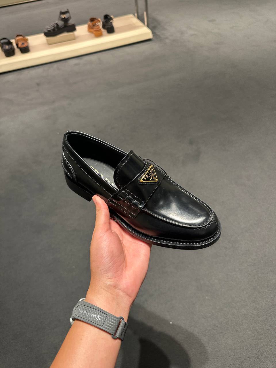 Brushed Leather Loafers