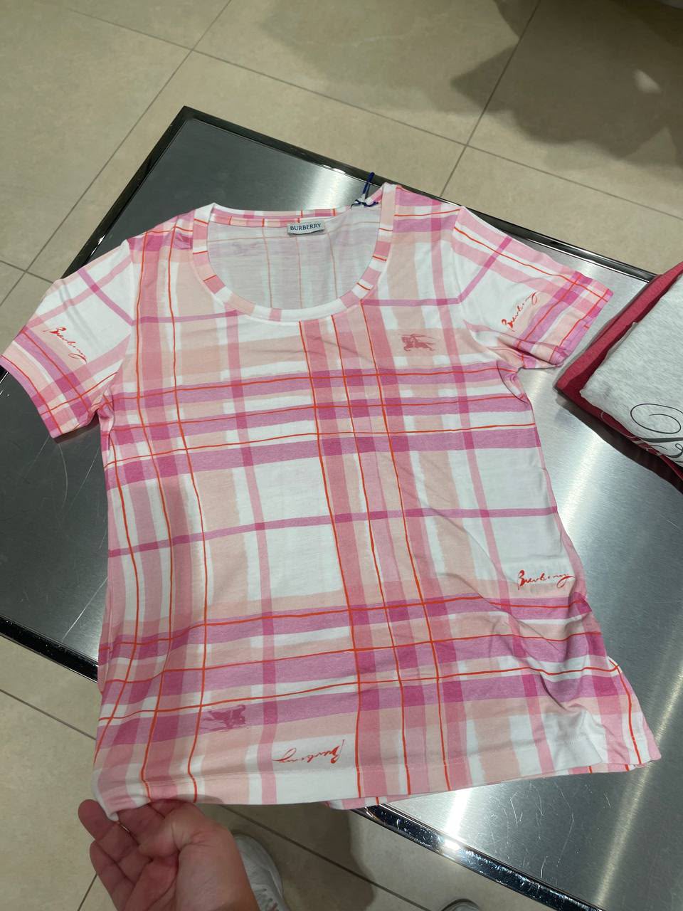 Check Print T-Shirt