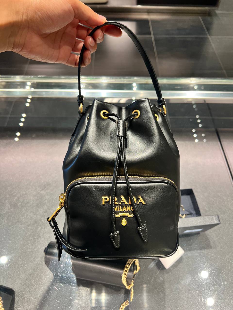 Leather Bucket Bag