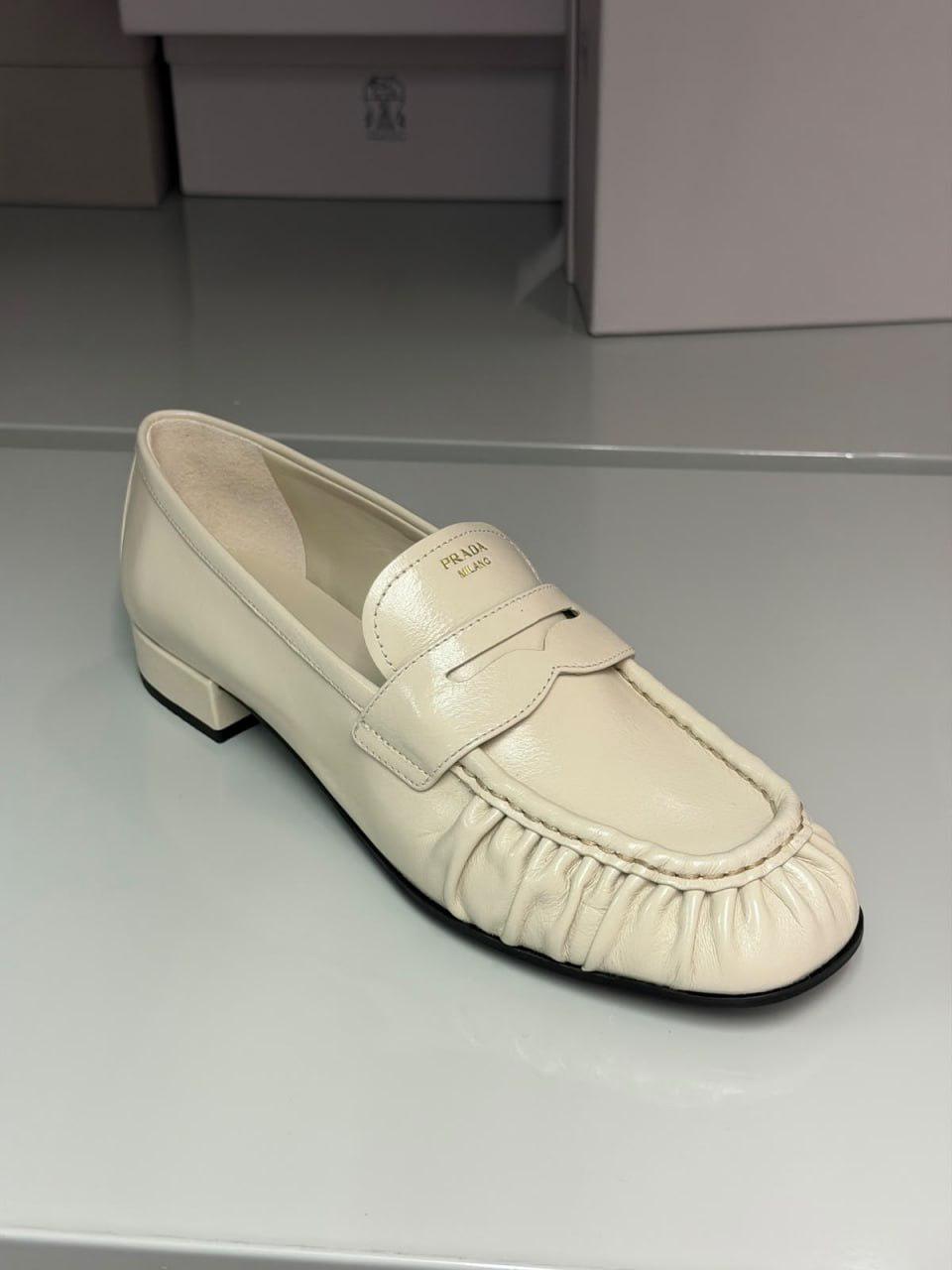 Brushed Leather Slingback Pumps