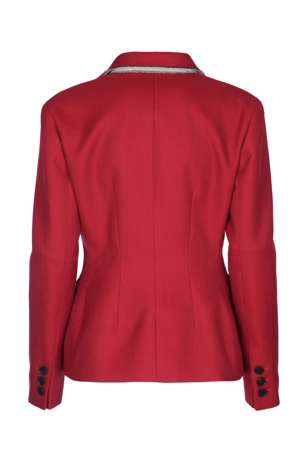 CHRISTIAN DIOR GIACCA MUST UN BOTTONE COLLO ROSSA For Women 