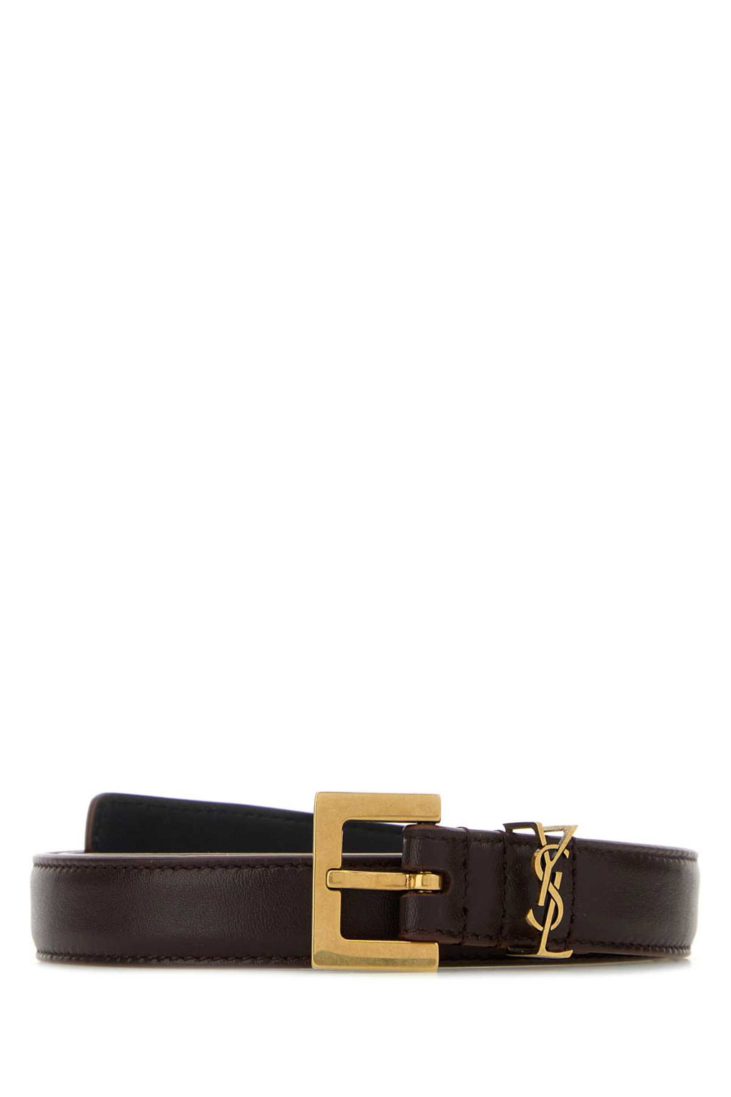 SAINT LAURENT YSL CINTURA For Women Exterior: 100% Calf Finishing: Antiqued golden metal