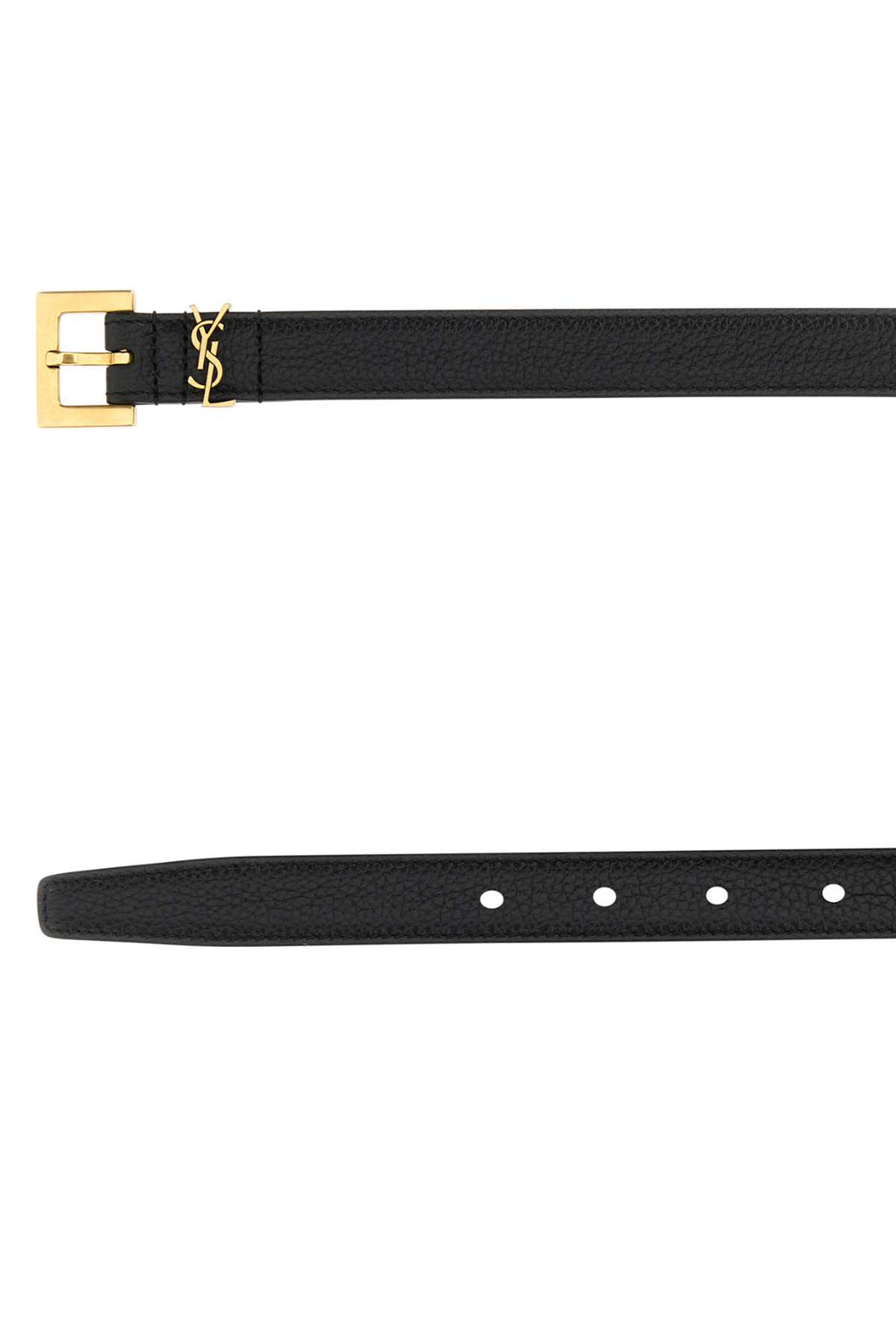 SAINT LAURENT CINTURE For Women Exterior: 100% Calf Finishing: Antiqued golden metal