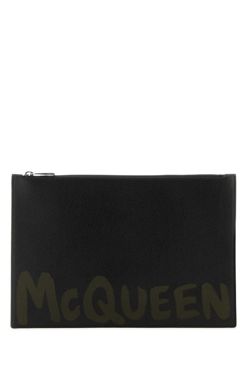 ALEXANDER MCQUEEN BEAUTY CASE For Men Exterior: 100% Leather Lining: 100% Fabric