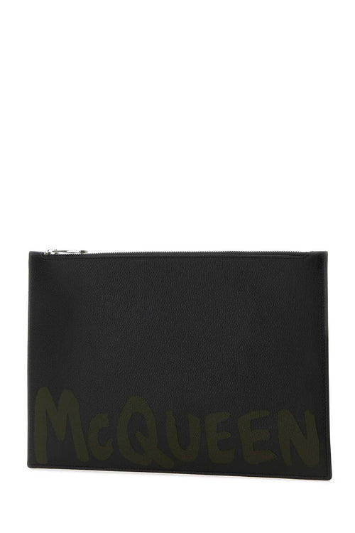 ALEXANDER MCQUEEN BEAUTY CASE For Men Exterior: 100% Leather Lining: 100% Fabric
