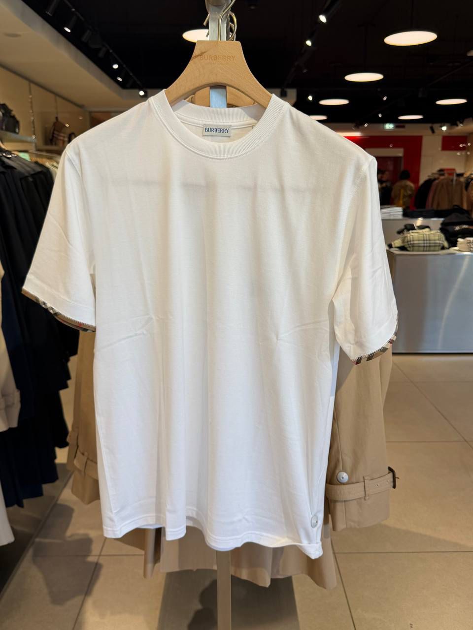 Icon Stripe Detail Cotton T-shirt
