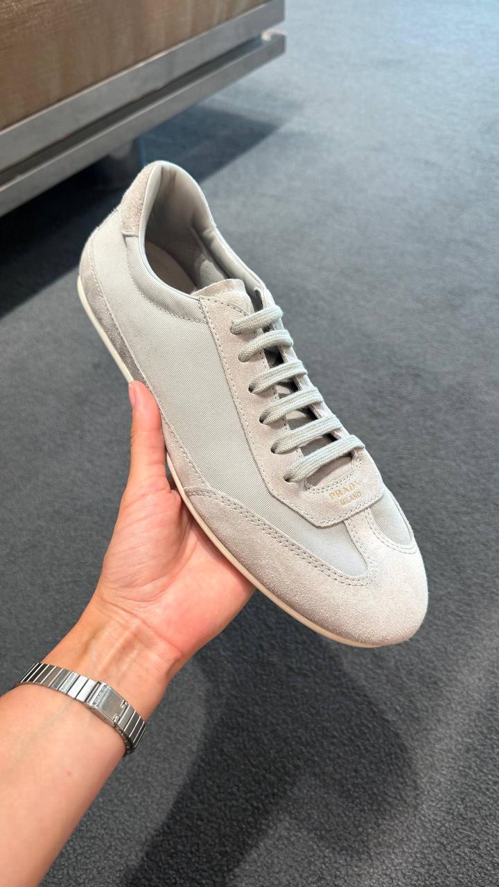 Suede and Re-Nylon Sneakers