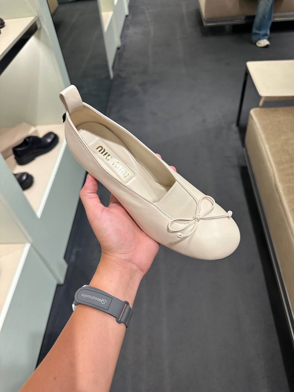 Nappa leather ballet flats