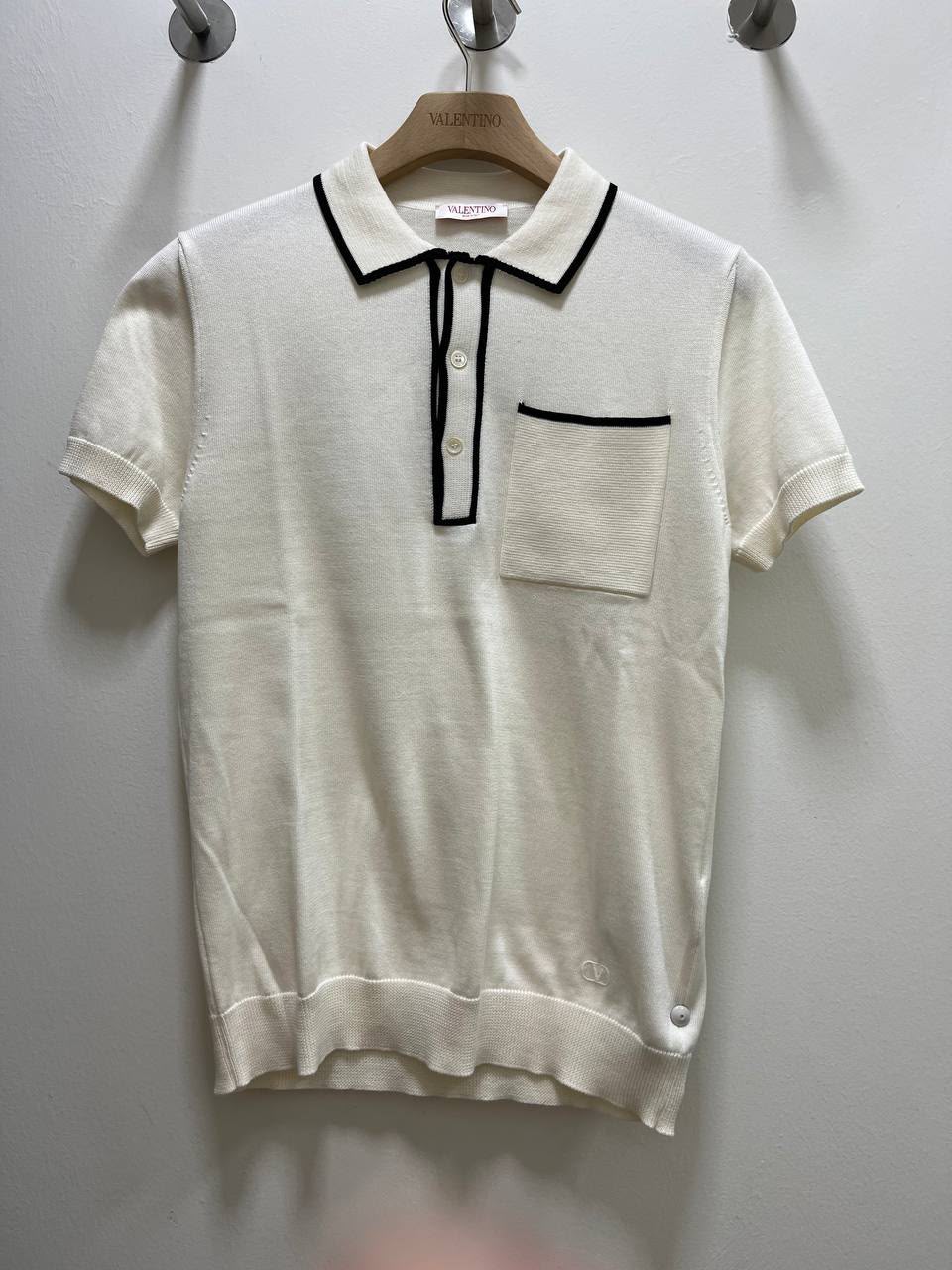 Contrast-Trim Knit Polo Shirt