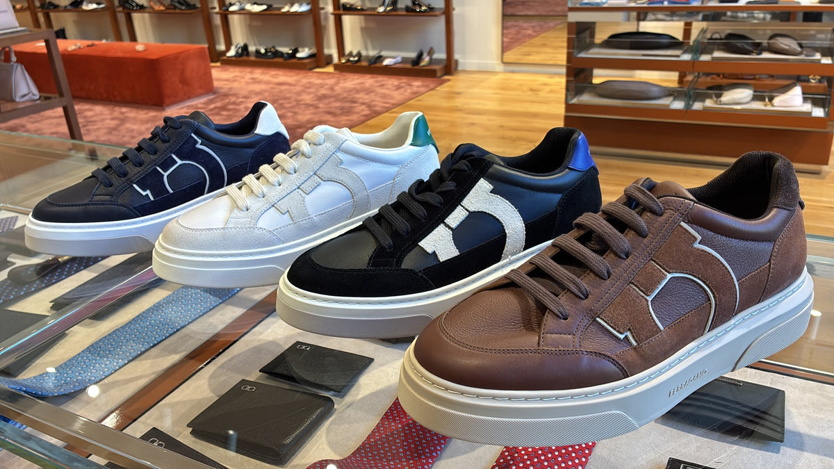 Ferragamo Gancini Low-Top Sneakers