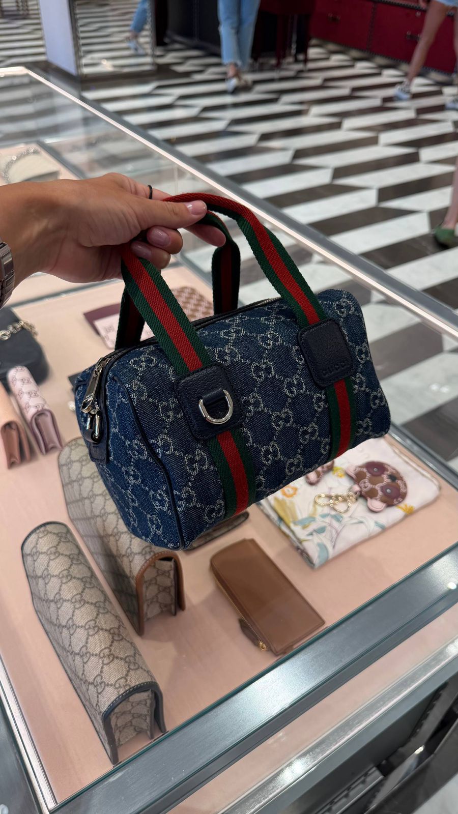 Ophidia GG Denim Mini Bag