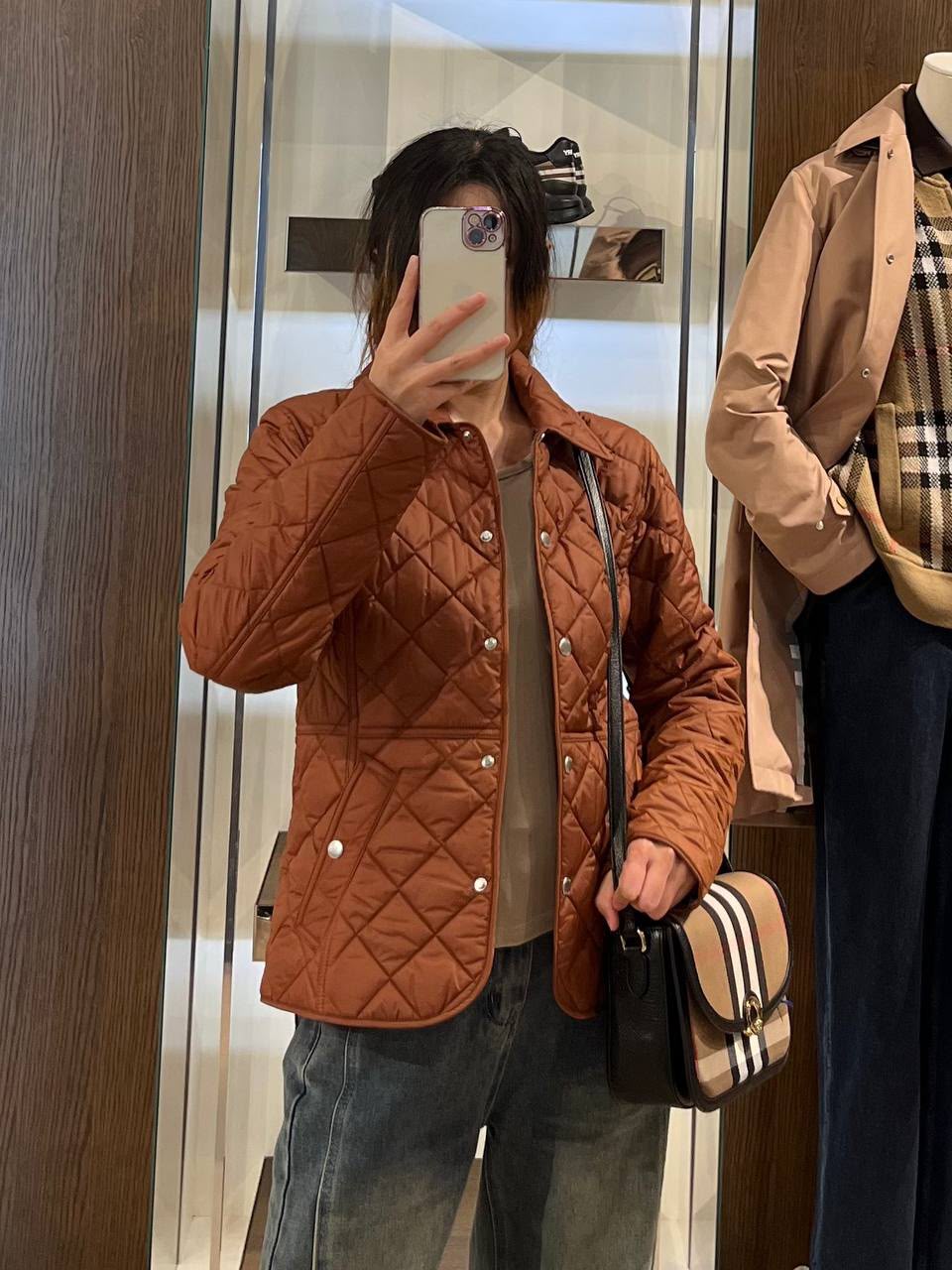Diamond Quilted Hooded Jacket