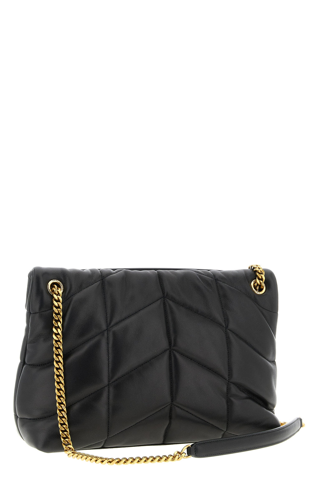 SAINT LAURENT 'Loulou Puffer' medium shoulder bag For Women 100% lamb leather (Ovis Aries)