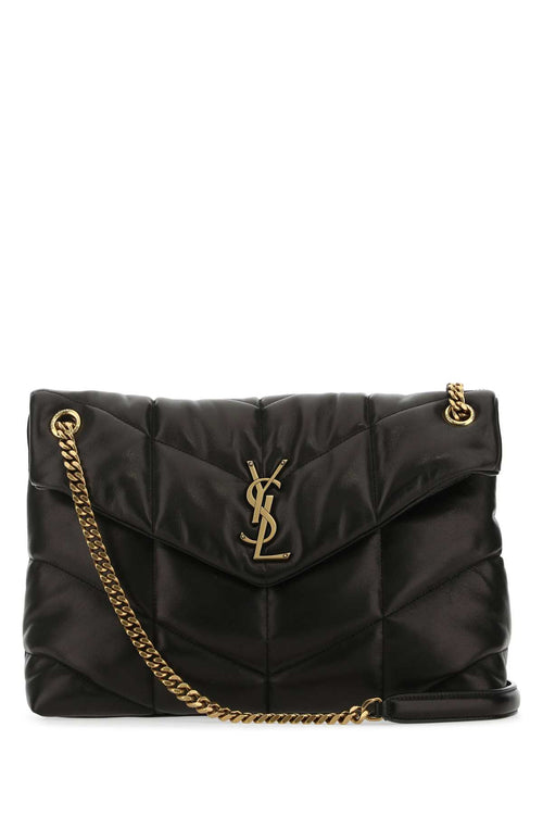 SAINT LAURENT BORSA For Women Exterior: 100% Lamb Lining: 100% Fabric Finishing: Antiqued silver brass