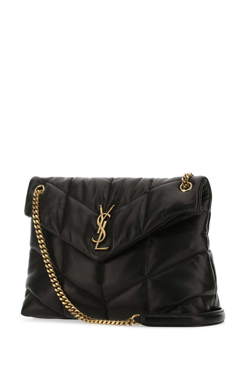 SAINT LAURENT BORSA For Women Exterior: 100% Lamb Lining: 100% Fabric Finishing: Antiqued silver brass