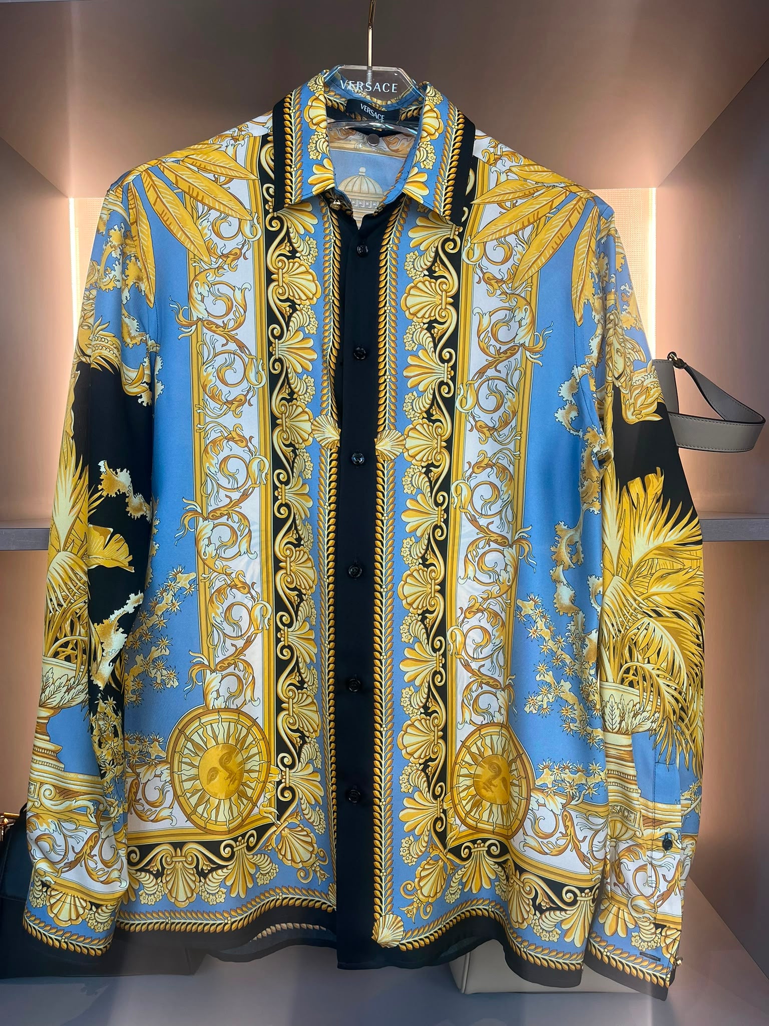 Barocco Print Silk Shirt