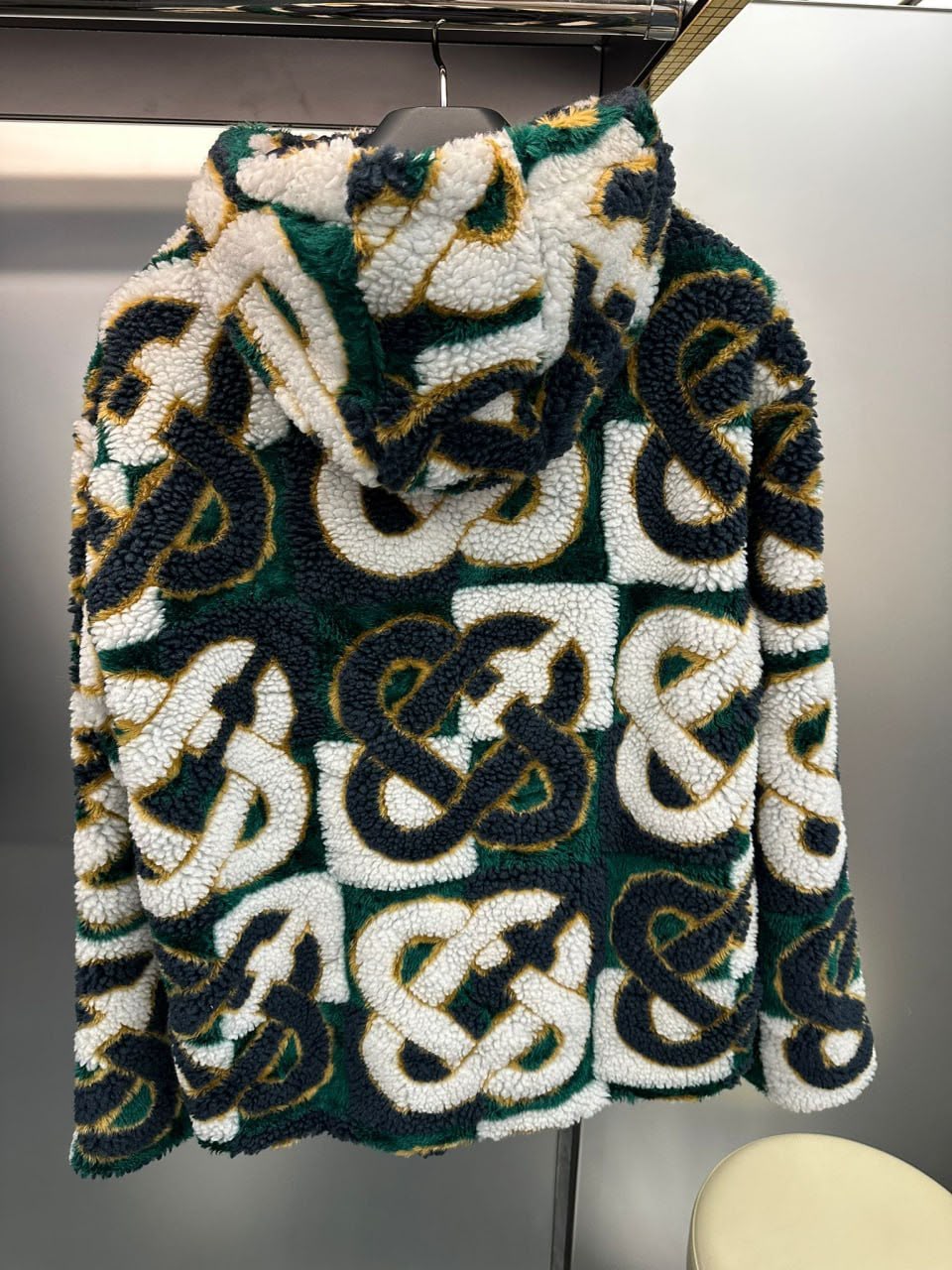 Monogram Sherpa Hoodie