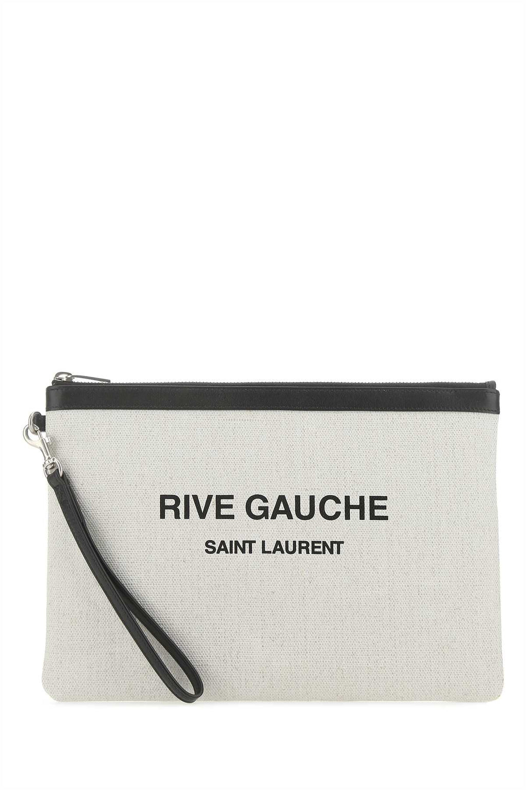 SAINT LAURENT CLUTCH For Men Exterior: 100% Linen Lining: 100% Fabric Finishi