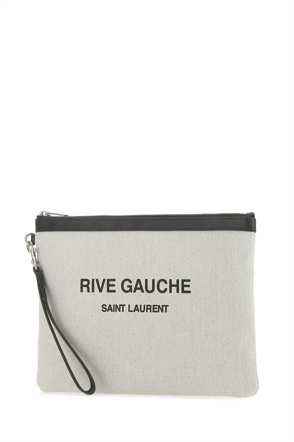 SAINT LAURENT CLUTCH For Men Exterior: 100% Linen Lining: 100% Fabric Finishi