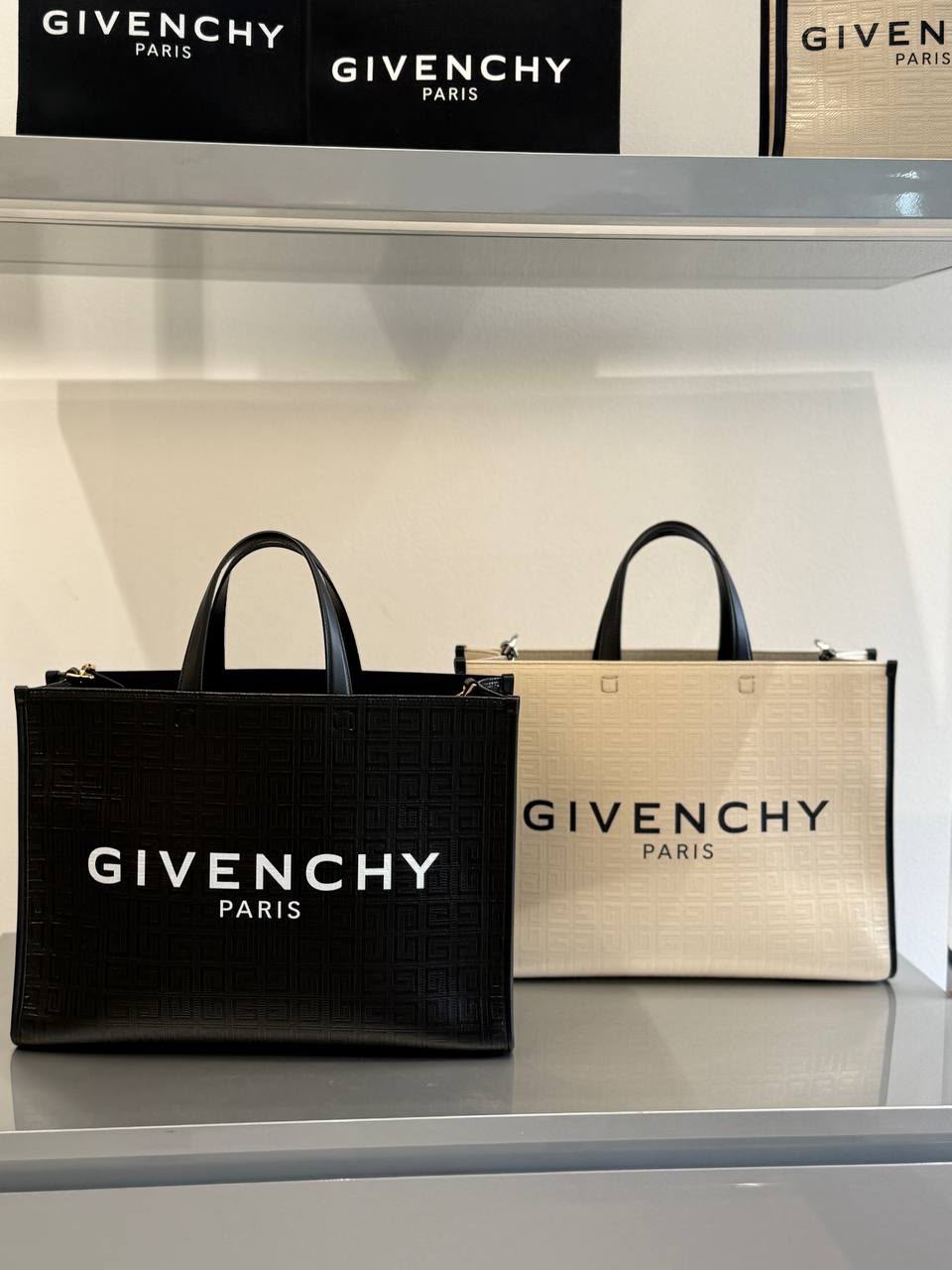 G-Tote Medium Tote Bag in Embossed Leather