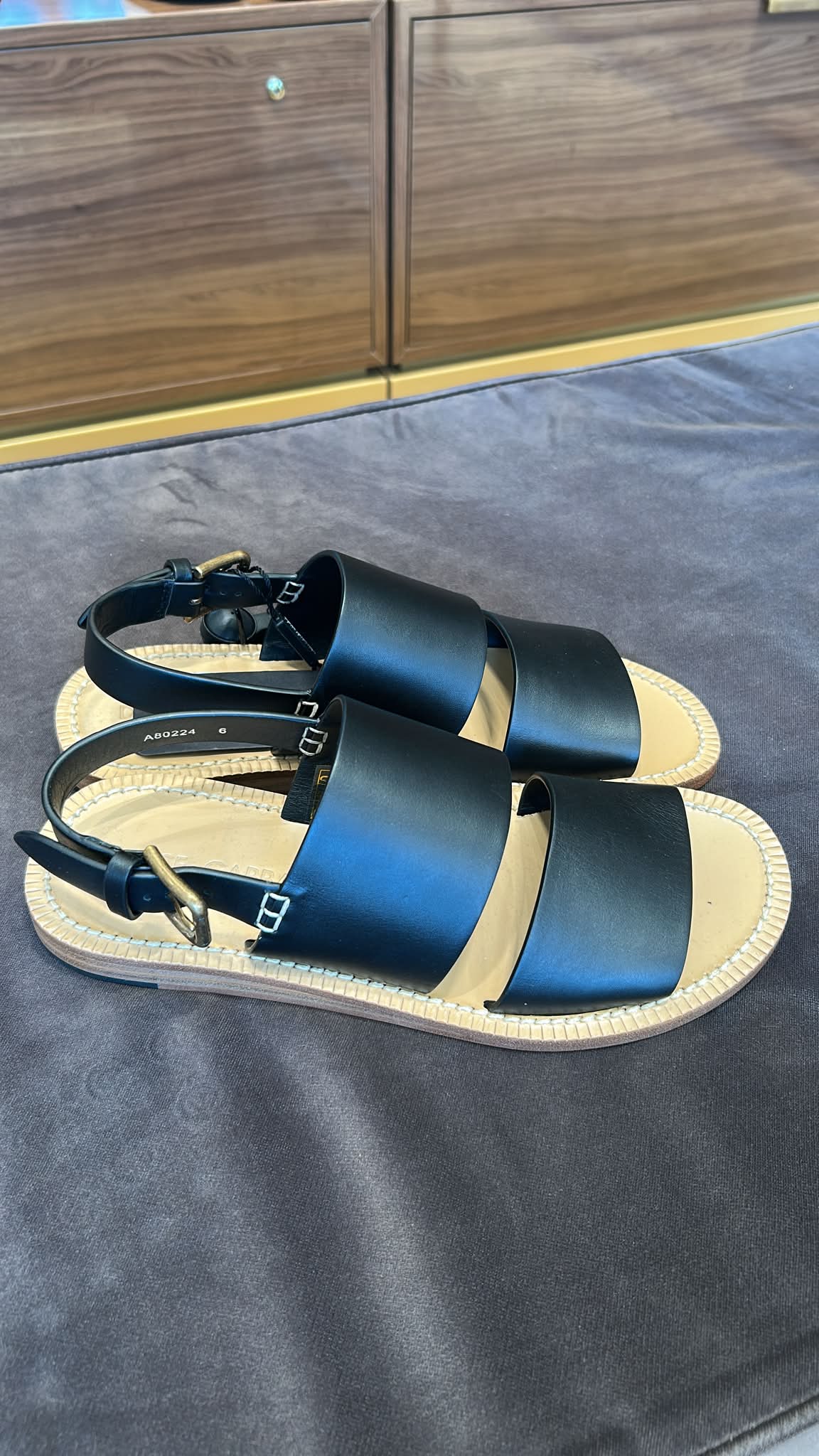 Leather Slingback Sandals