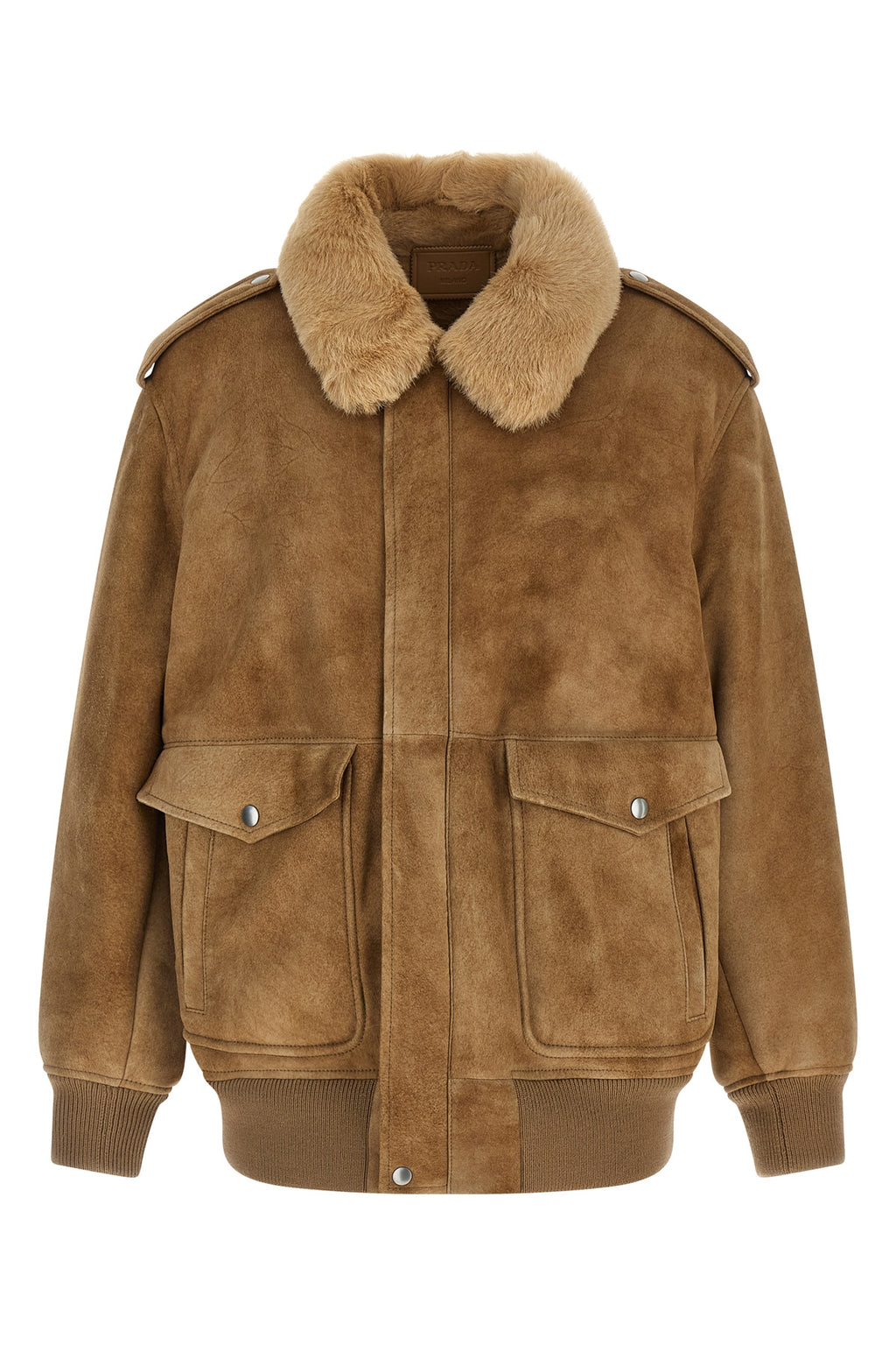 PRADA Sheepskin bomber jacket For Women 100% lamb leather (Ovis Aries)