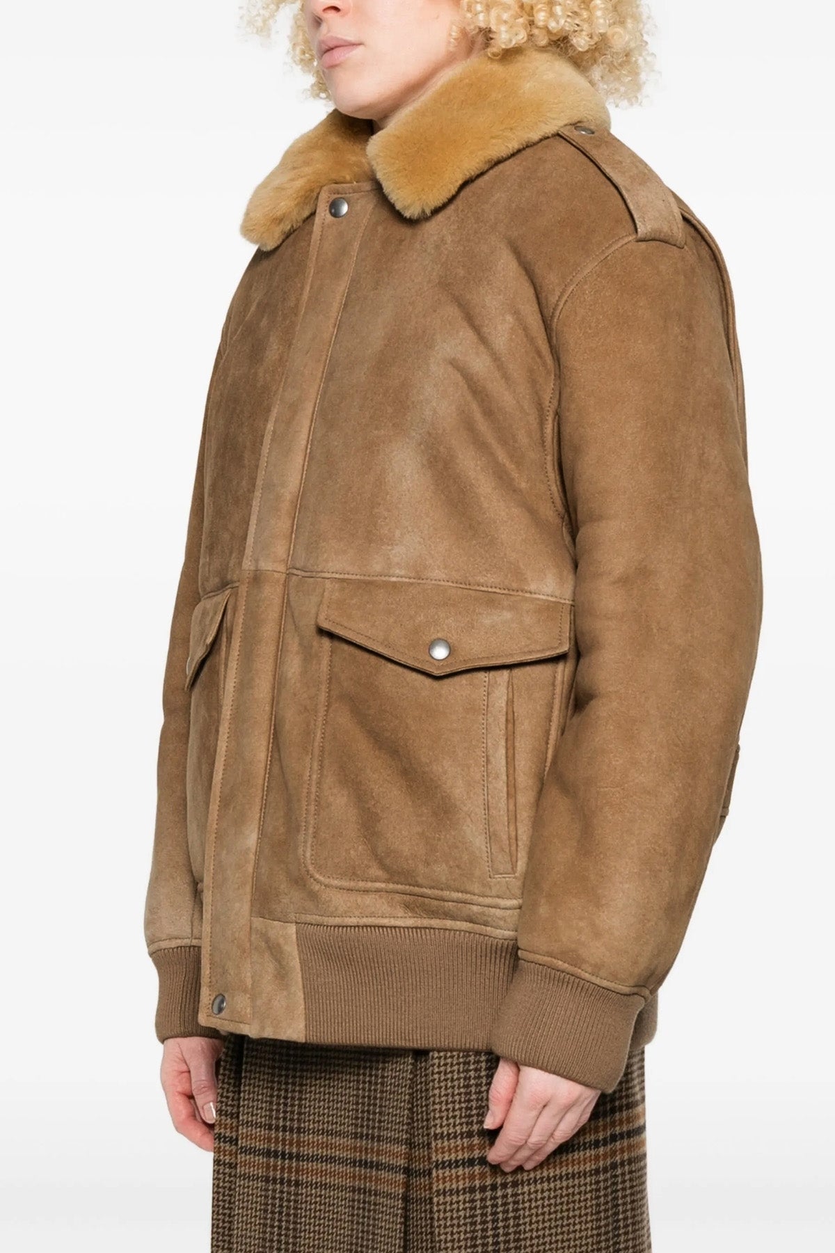 prada Sheepskin bomber jacket