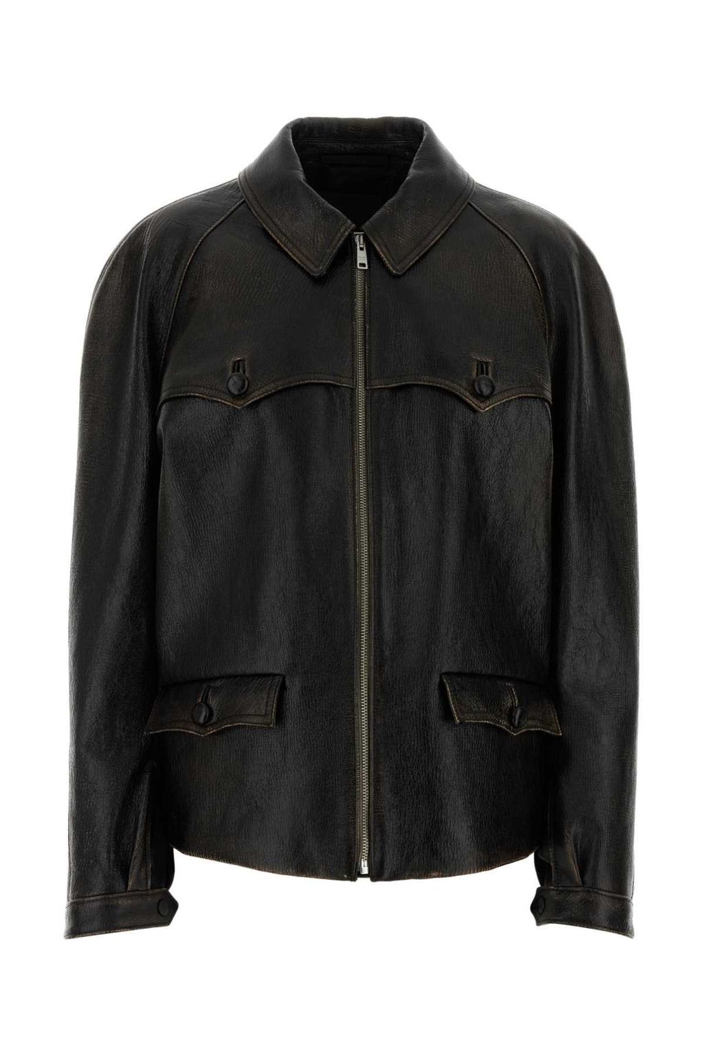 PRADA CAPI IN PELLE For Women Exterior: 100% Ovine leather Lining: 100% Viscose