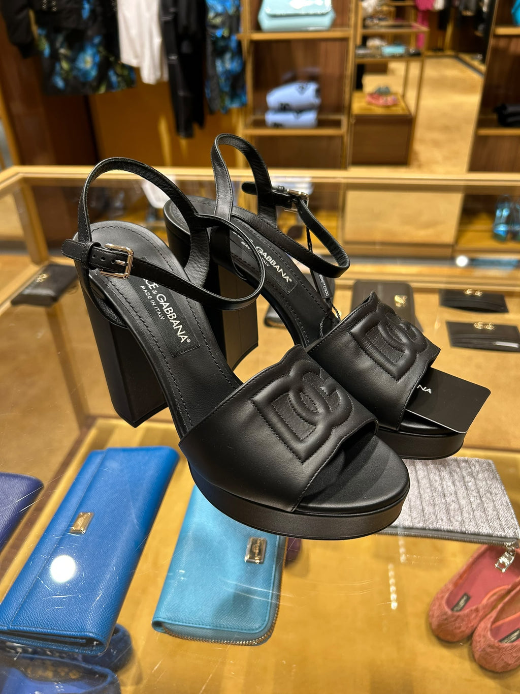 DG Logo Platform Sandals