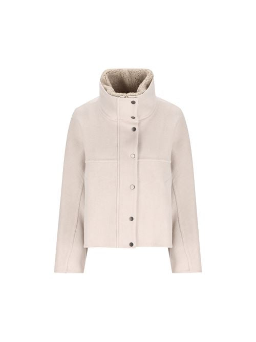 Outerwear lavorazione double in panno di lana vergine e cashmere