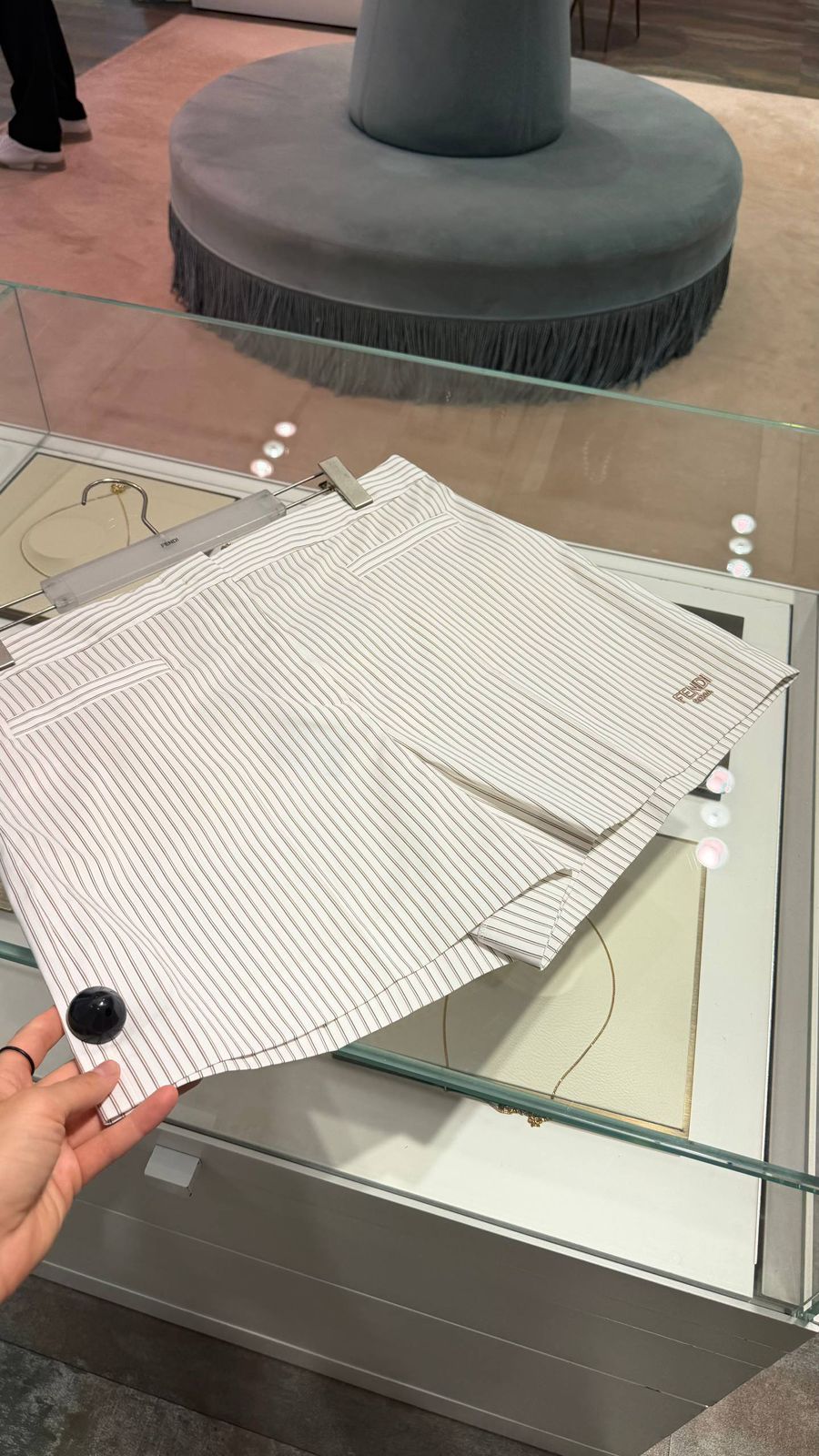 Pinstriped Skort
