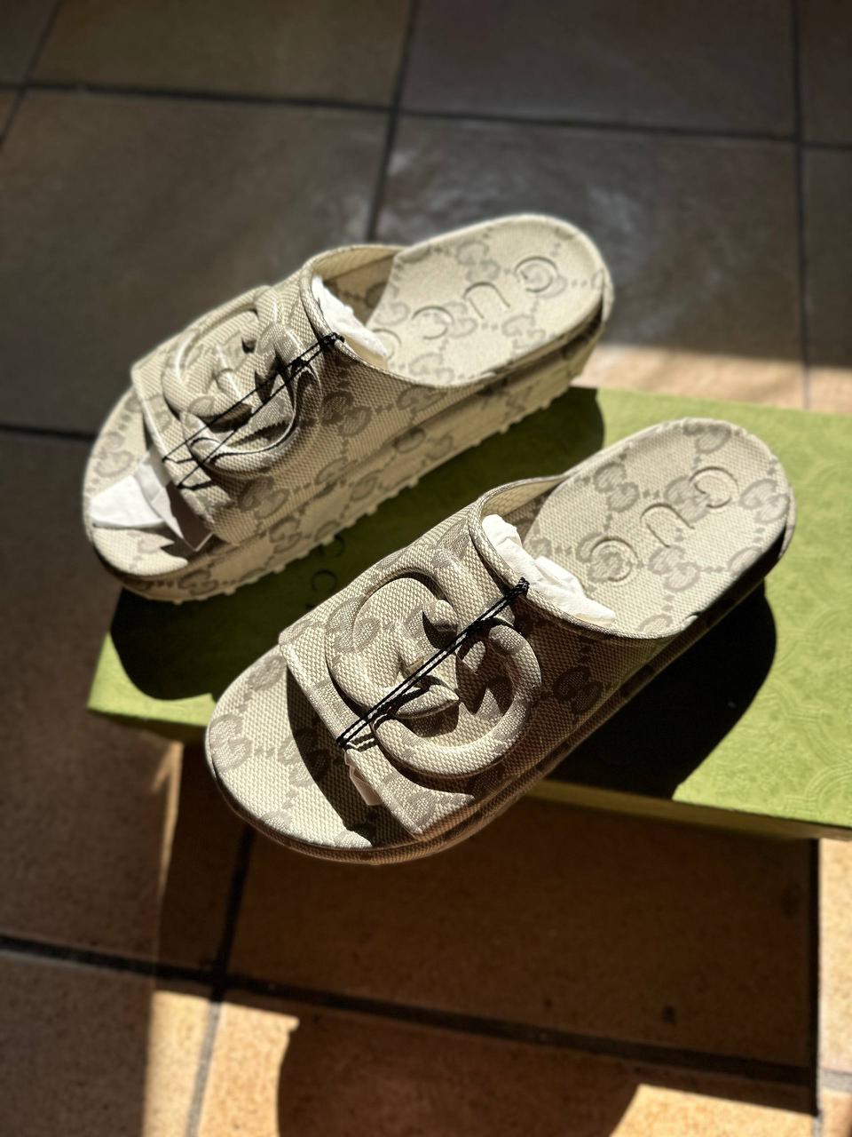GG Platform Slide Sandal