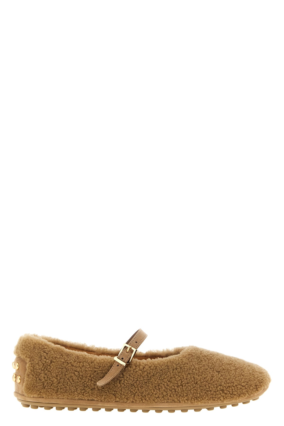 'Gommine' sheepskin ballet flats