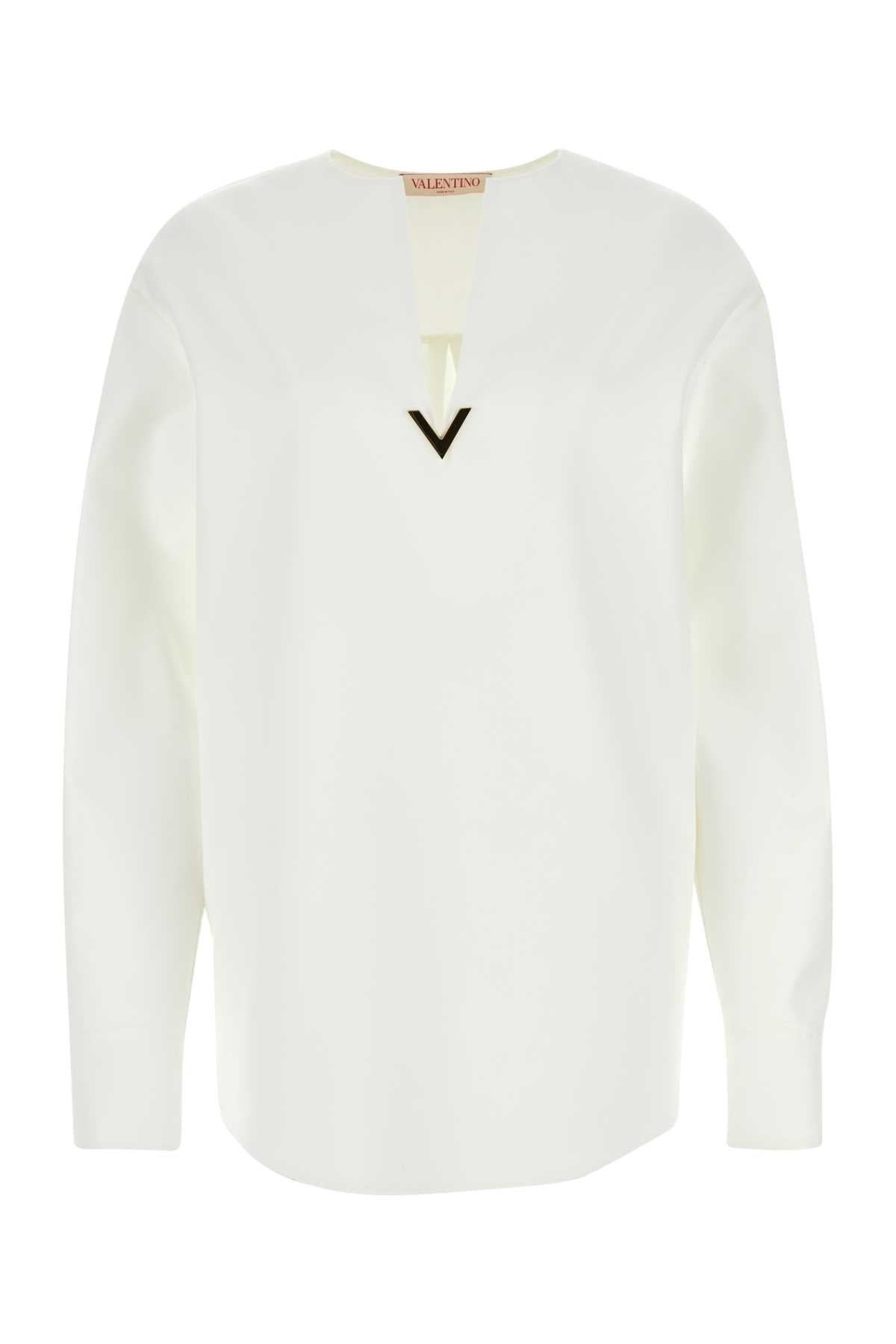 VALENTINO GARAVANI TOP | SOLID | LIGHT DOUBL For Women Exterior: 99% Cotton 1% Nylon