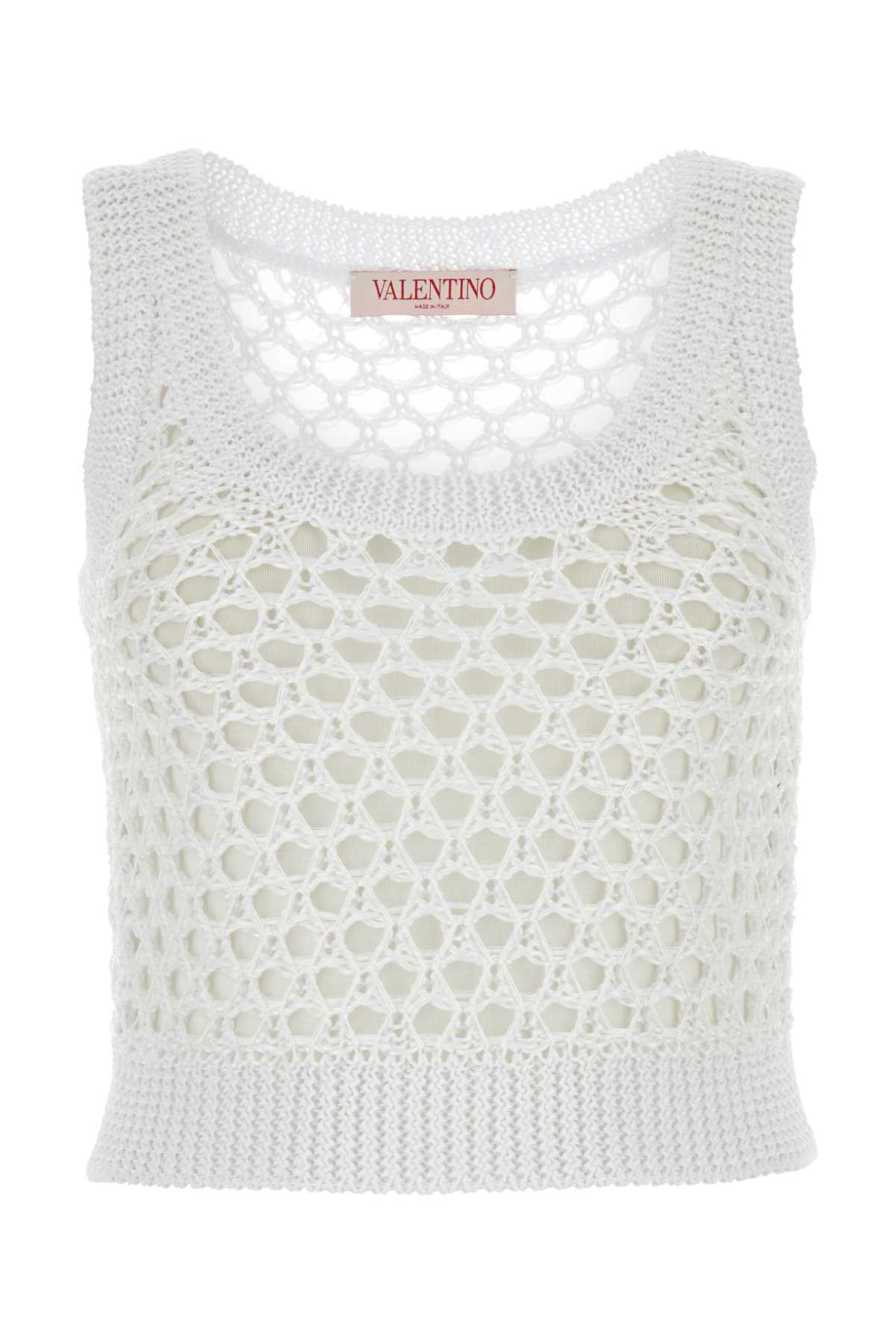 VALENTINO GARAVANI CANOTTA MAGLIA ESCAPE For Women Exterior: 73% Polyester 20% Nylon 6% Viscose 1% Metallic fiber