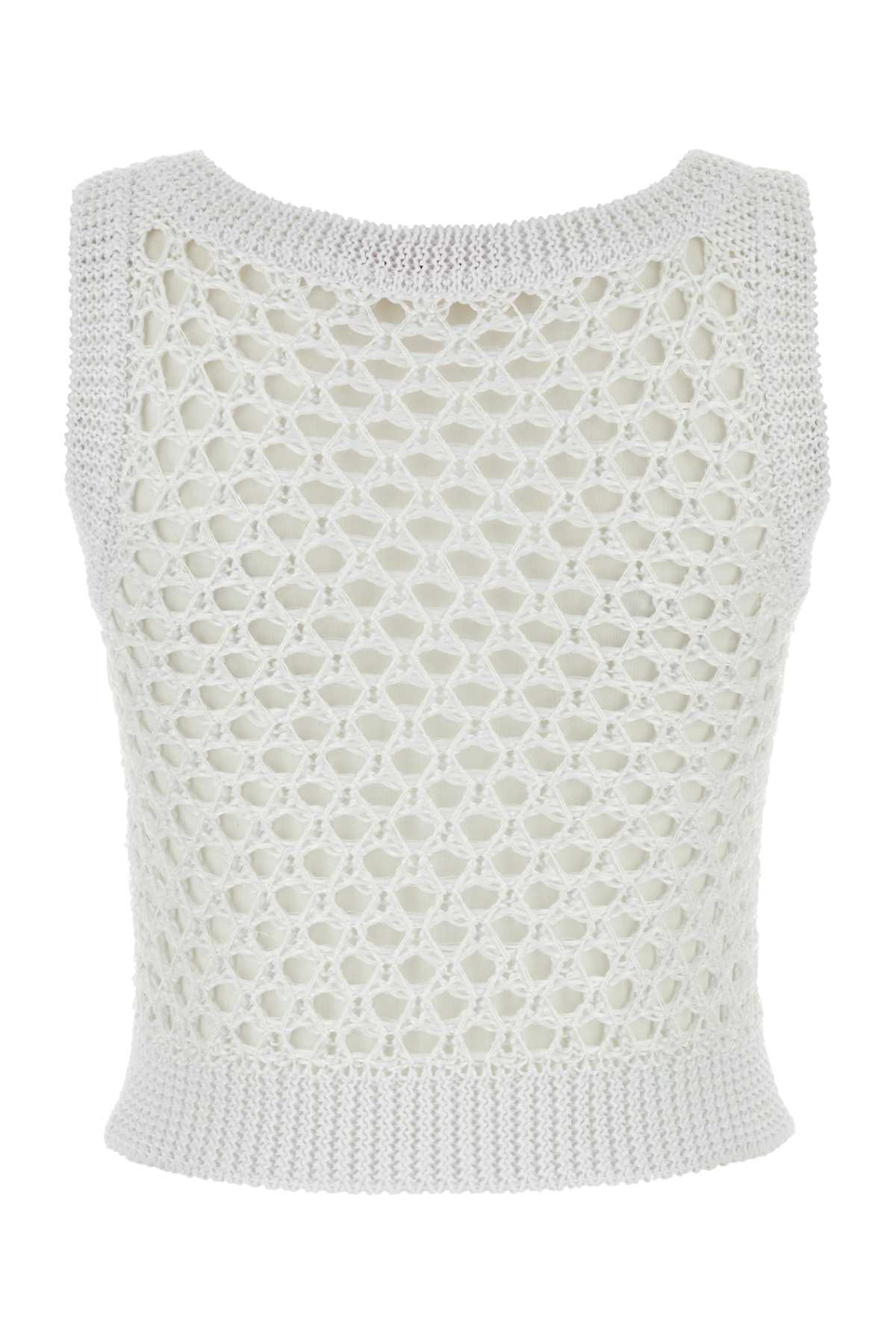 VALENTINO GARAVANI CANOTTA MAGLIA ESCAPE For Women Exterior: 73% Polyester 20% Nylon 6% Viscose 1% Metallic fiber