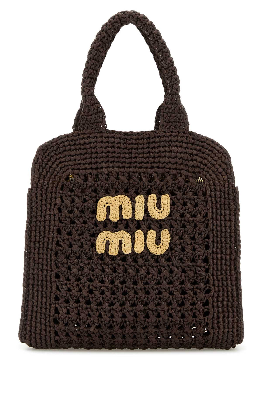 MIU MIU BORSE For Women Exterior: 100% Raffia Finishing: Golden metal