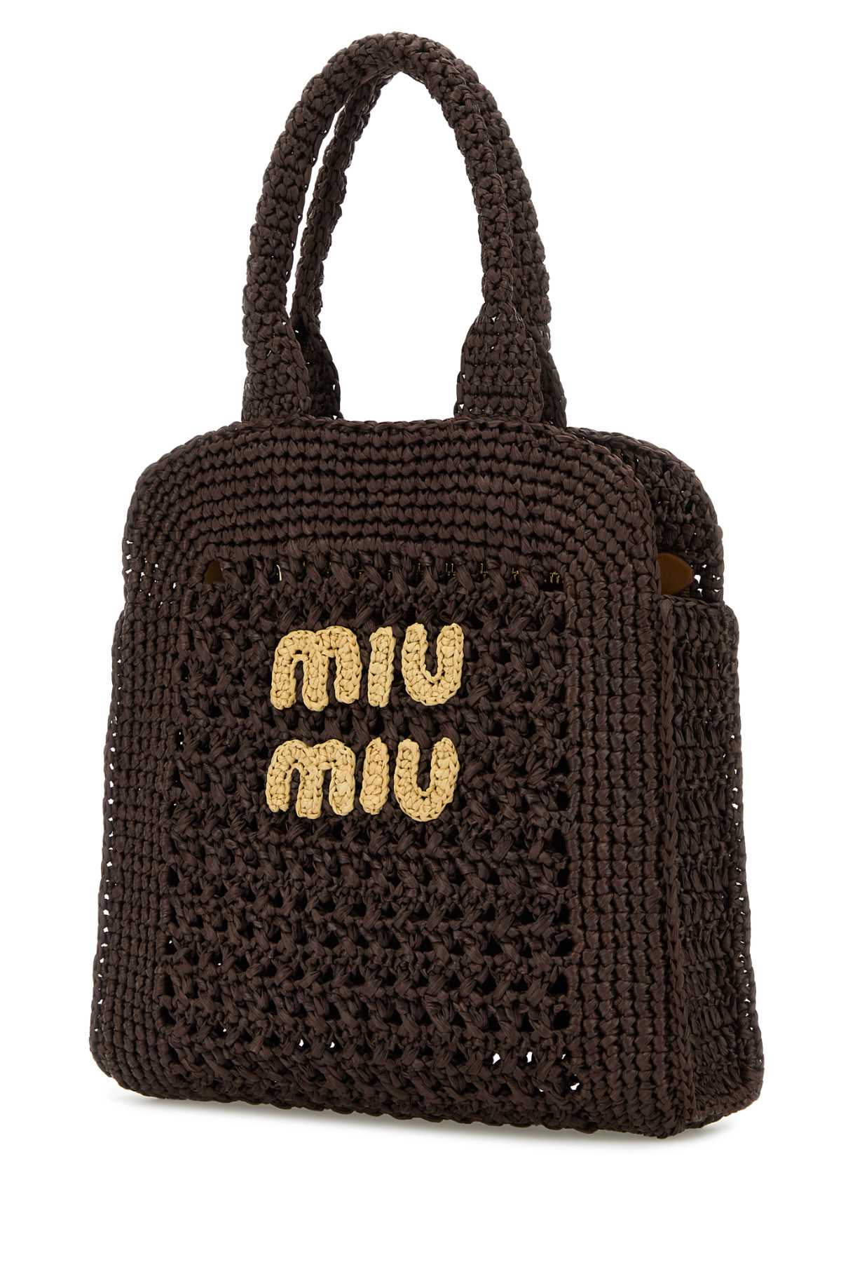 MIU MIU BORSE For Women Exterior: 100% Raffia Finishing: Golden metal