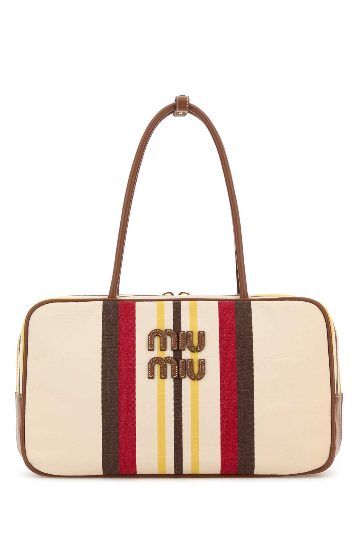 MIU MIU BORSE For Women Exterior: 100% Fabric Lining: 100% Fabric Finishing: Golden metal