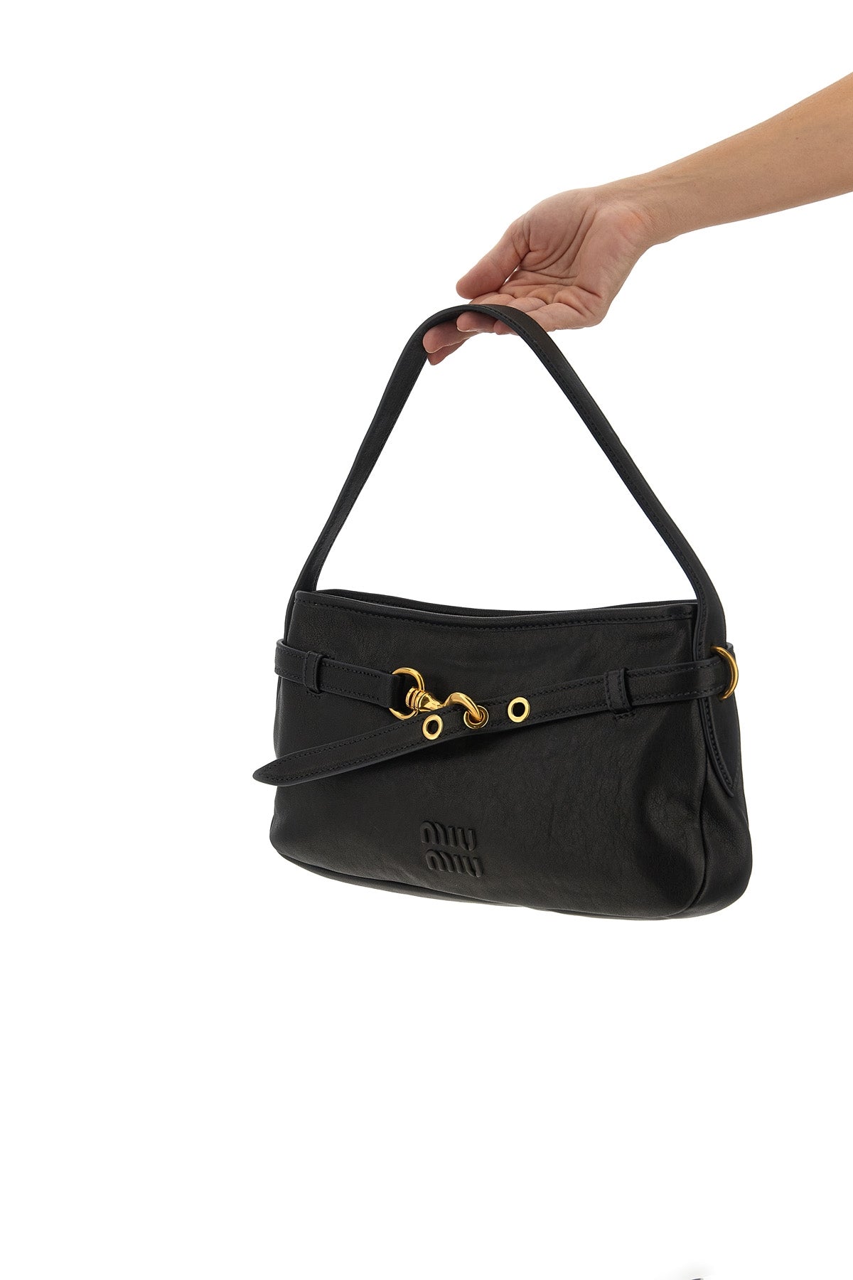 MIU MIU 'Aventure' medium shoulder bag For Women 100% lamb leather (Ovis Aries)