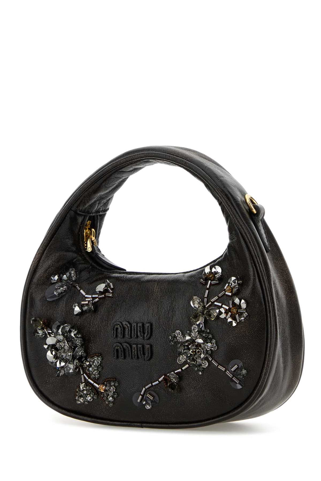 MIU MIU BORSE For Women Exterior: 100% Nappa leather Lining: 100% Fabric Finishing: Golden metal