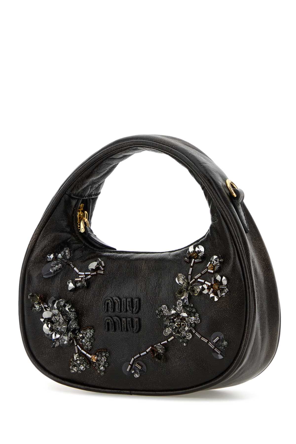 MIU MIU BORSE For Women Exterior: 100% Nappa leather Lining: 100% Fabric Finishing: Golden metal
