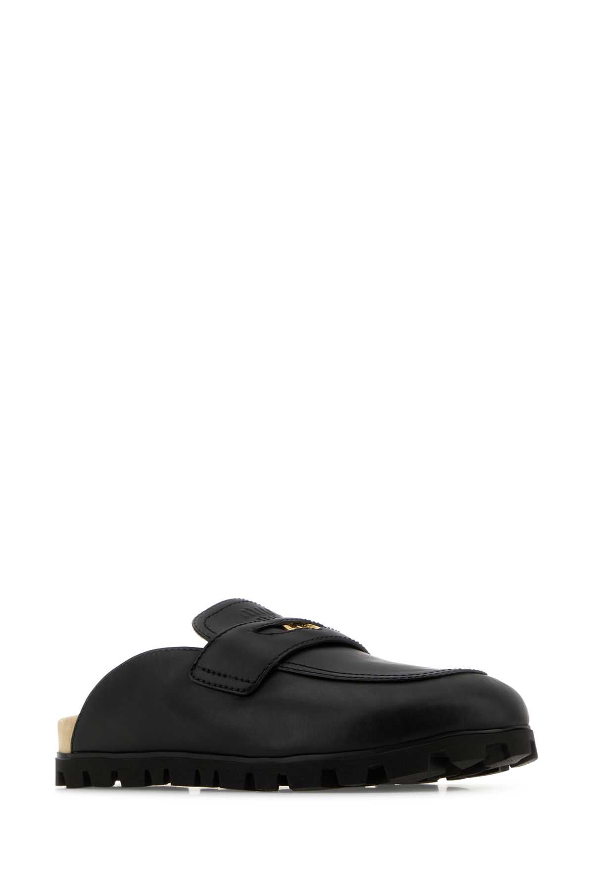 MIU MIU SABOT For Women Exterior: 100% Calf Interior: 100% Leather Sole: Rubber