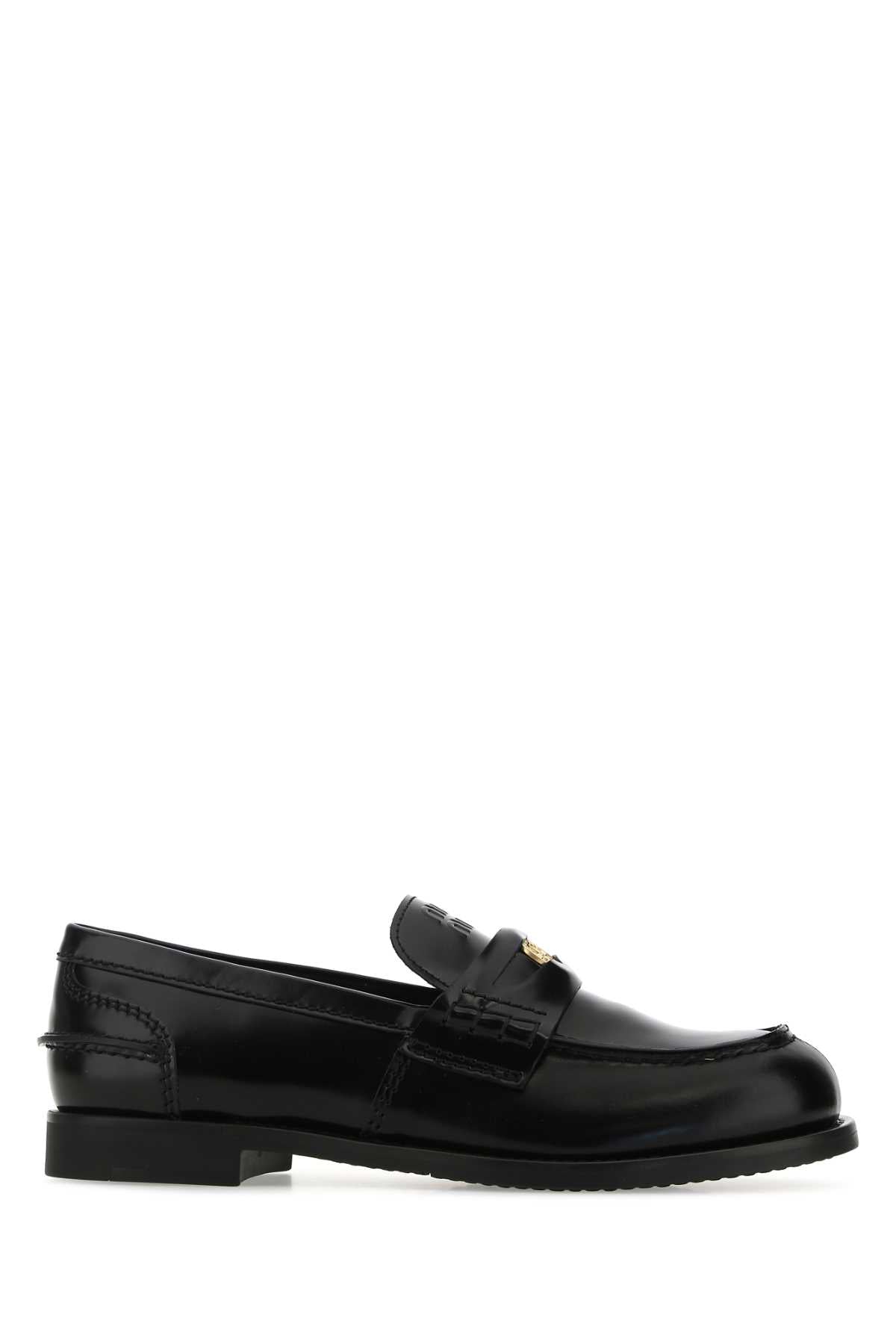 MIU MIU MOCASSINI For Women 100%CALFLEATHER