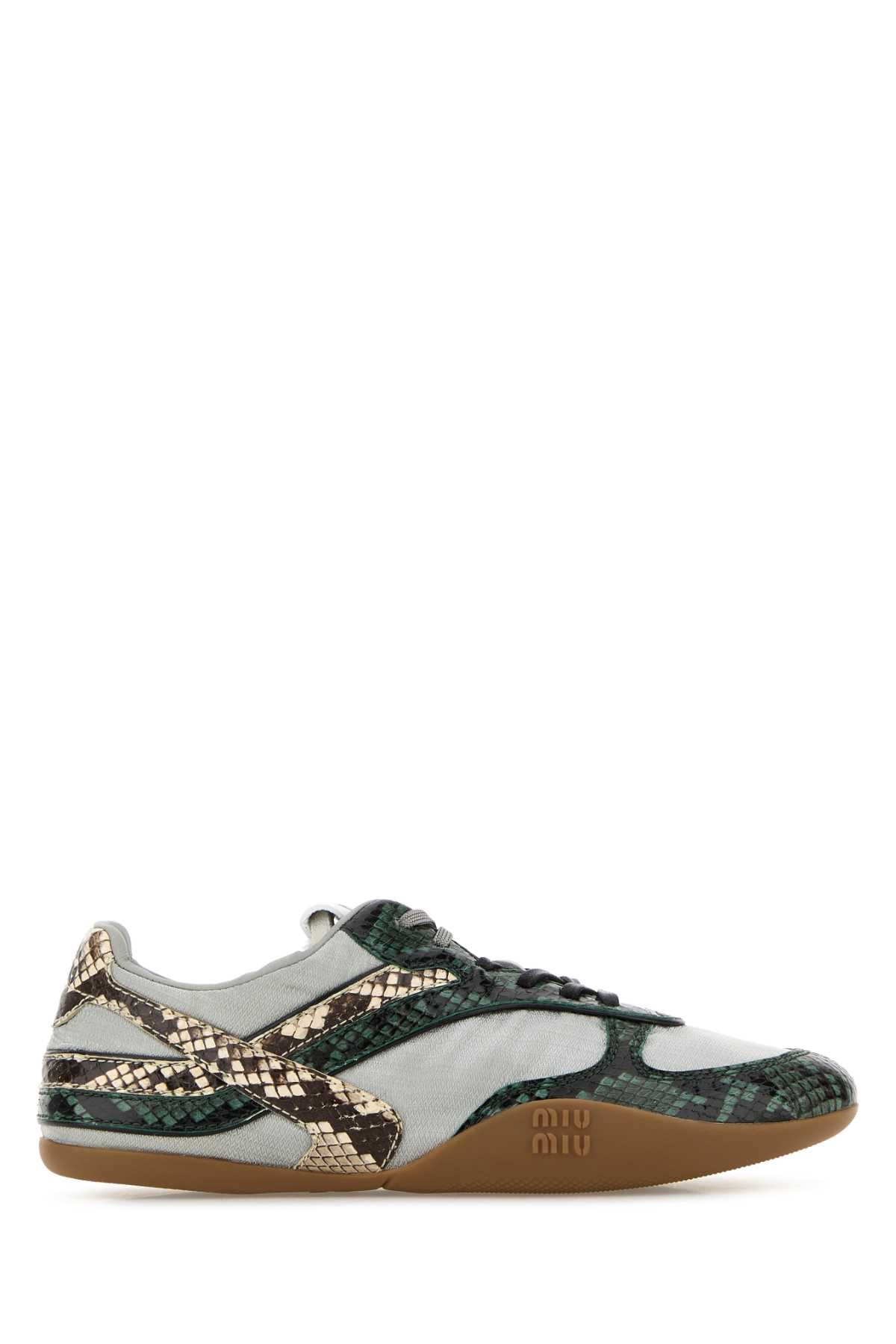 MIU MIU ALLACCIATE For Women Exterior: 100% Leather 100% Fabric Interior: 100% Fabric Sole: Rubber