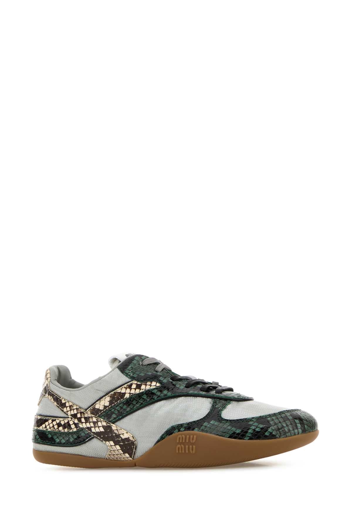 MIU MIU ALLACCIATE For Women Exterior: 100% Leather 100% Fabric Interior: 100% Fabric Sole: Rubber