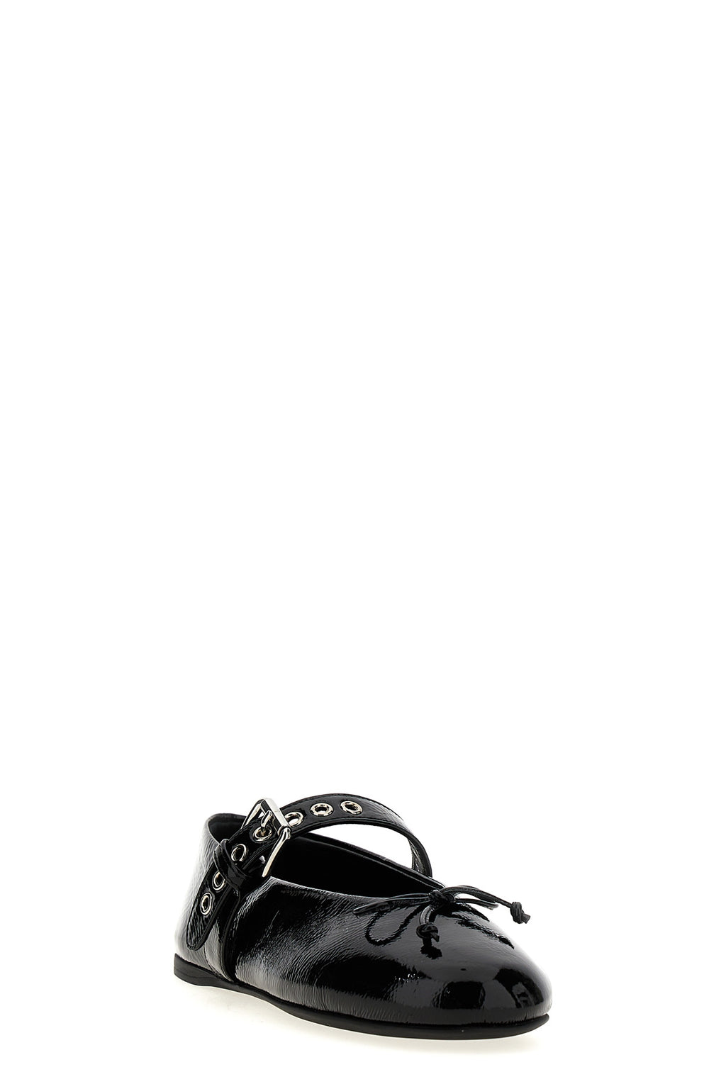 MIU MIU Buckle and bow ballet flats For Women 100% calfskin leather (Bos Taurus)