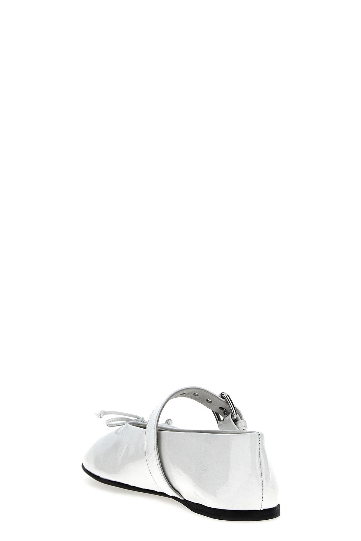MIU MIU Buckle and bow ballet flats For Women 100% calfskin leather (Bos Taurus)