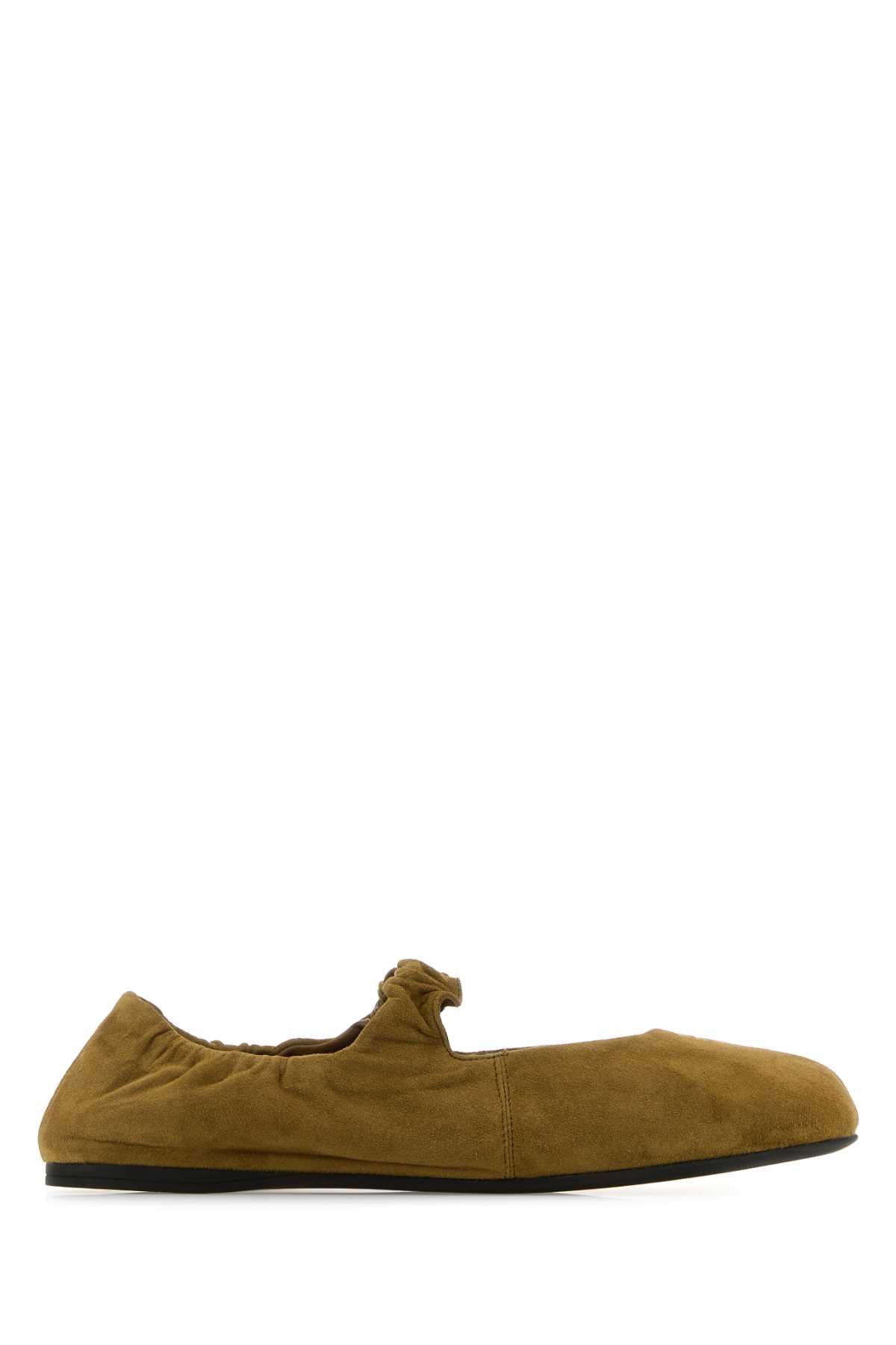 MIU MIU BALLERINE For Women Exterior: 100% Suede Interior: 100% Leather Sole: Rubber